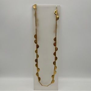 KATE SPADE Gold-Tone Long Half-Circles Necklace
